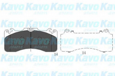 KAVO PARTS kbp9112 -  Комплект тормозных колодок, дисковый тормоз
